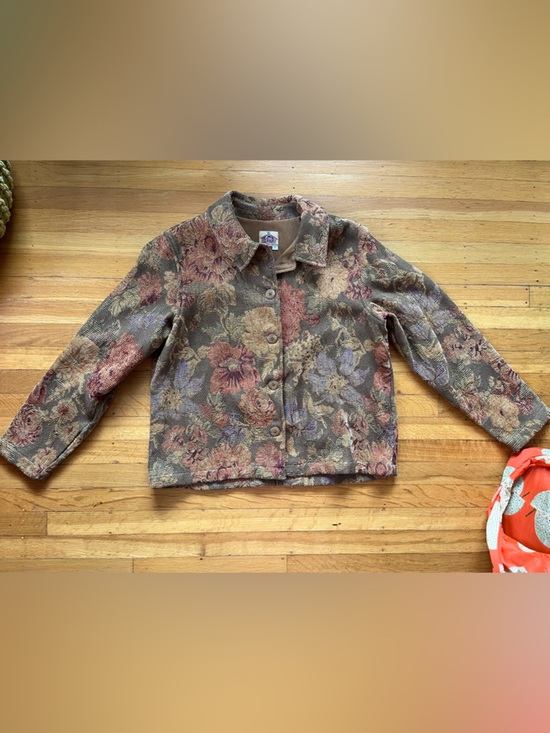 Barn Fly Jackets & Blazers - Barnfly floral boxy jacket L brocade upholstery eclectic grandma coastal cowgirl